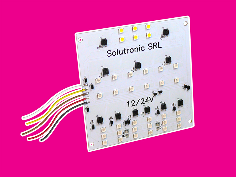 1LAP12BRA - PLAQ.LED FARO FORD CARGO